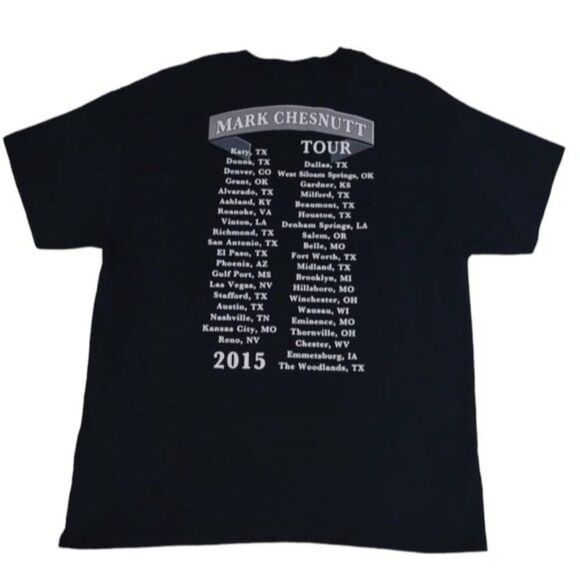 Mark Chesnutt Signed Autographed Concert Shirt XL Tradition Lives Tour 2015 - Picture 10 of 11